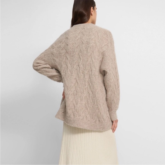 Theory Alpaca Cable Knit Cardigan - Picture 4 of 7